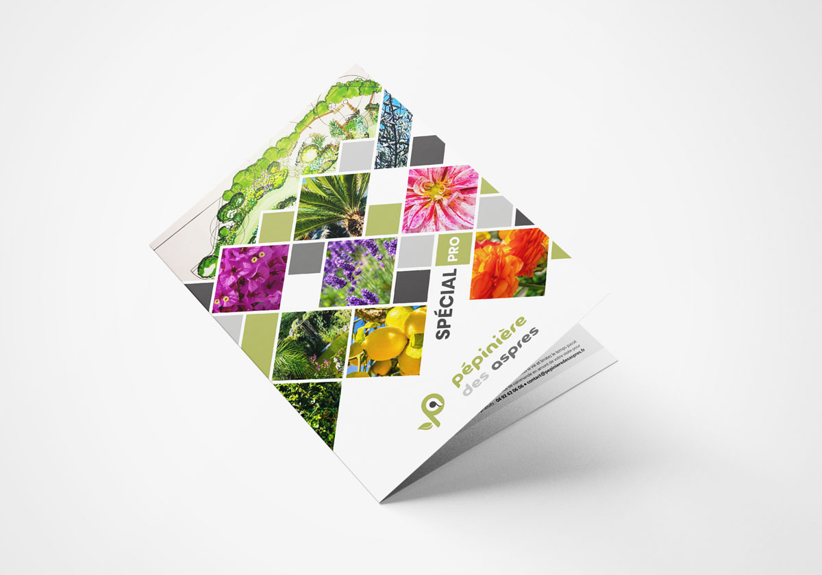 Couverture de la brochure de présentation de la Pépinière des Aspres